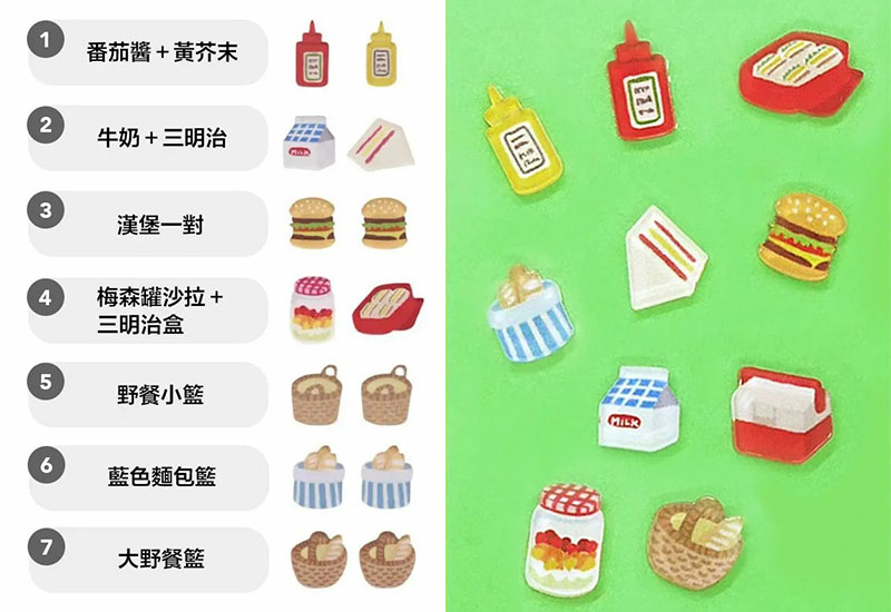 日日野餐 野餐美食系列 耳環耳夾別針(多款可選)